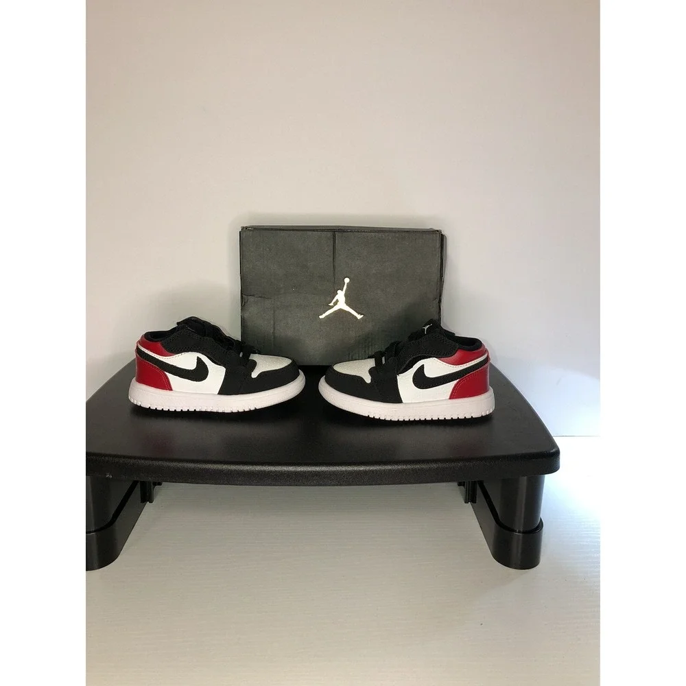 Nike Air Jordan 1 Low Alt TD‎ White Black Red Sz 6C CI3436-116